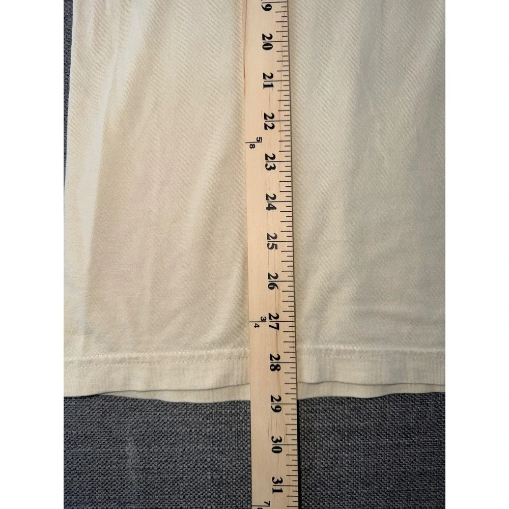 Y2K Ecko Unltd Mens Graphic T-Shirt Cream Short Sleeve Skull Microphones Size M